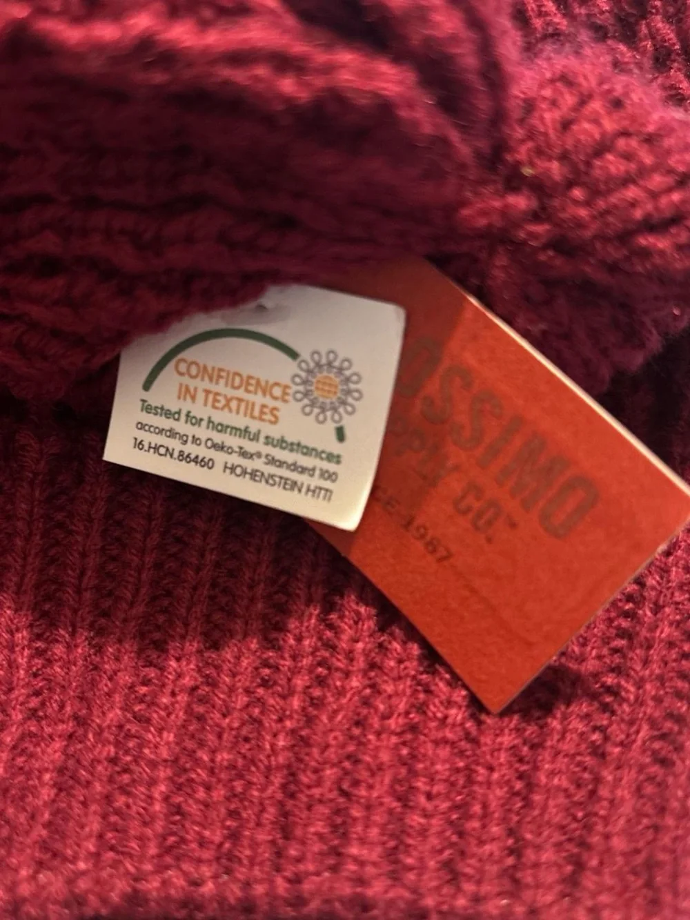 Mossimo NWT Essentials Ribbed Knit Beanie in Wine